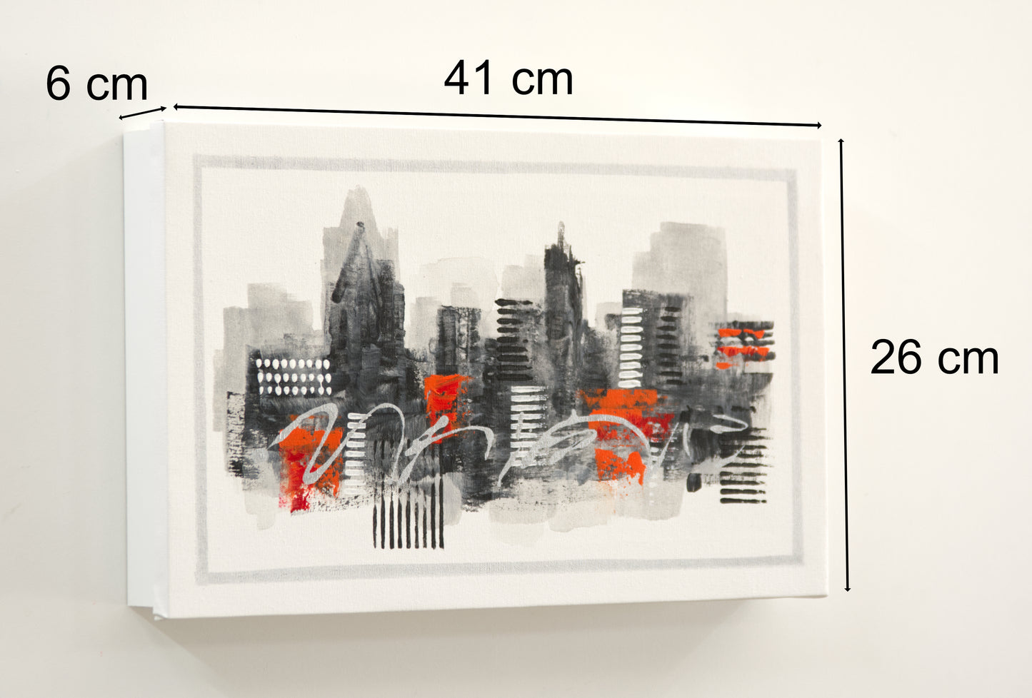 Tapa de Contador Pintada a Mano, 100% Original, Ciudad Naranja, Incluye Tornillos y Tacos. Medidas: Interior 37x22x4cm Exterior 41x26x6cm