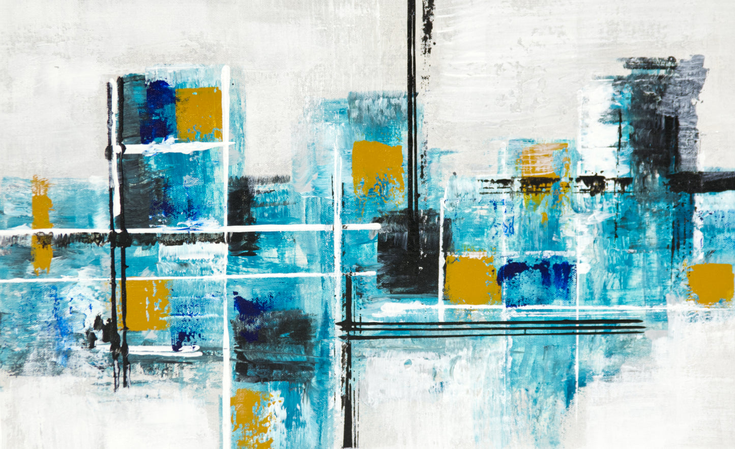 Tapa de Contador Pintada a Mano, 100% Original, Ciudad Verde y Azul, Incluye Tornillos y Tacos. Medidas: Interior 37x22x4cm Exterior 41x26x6cm