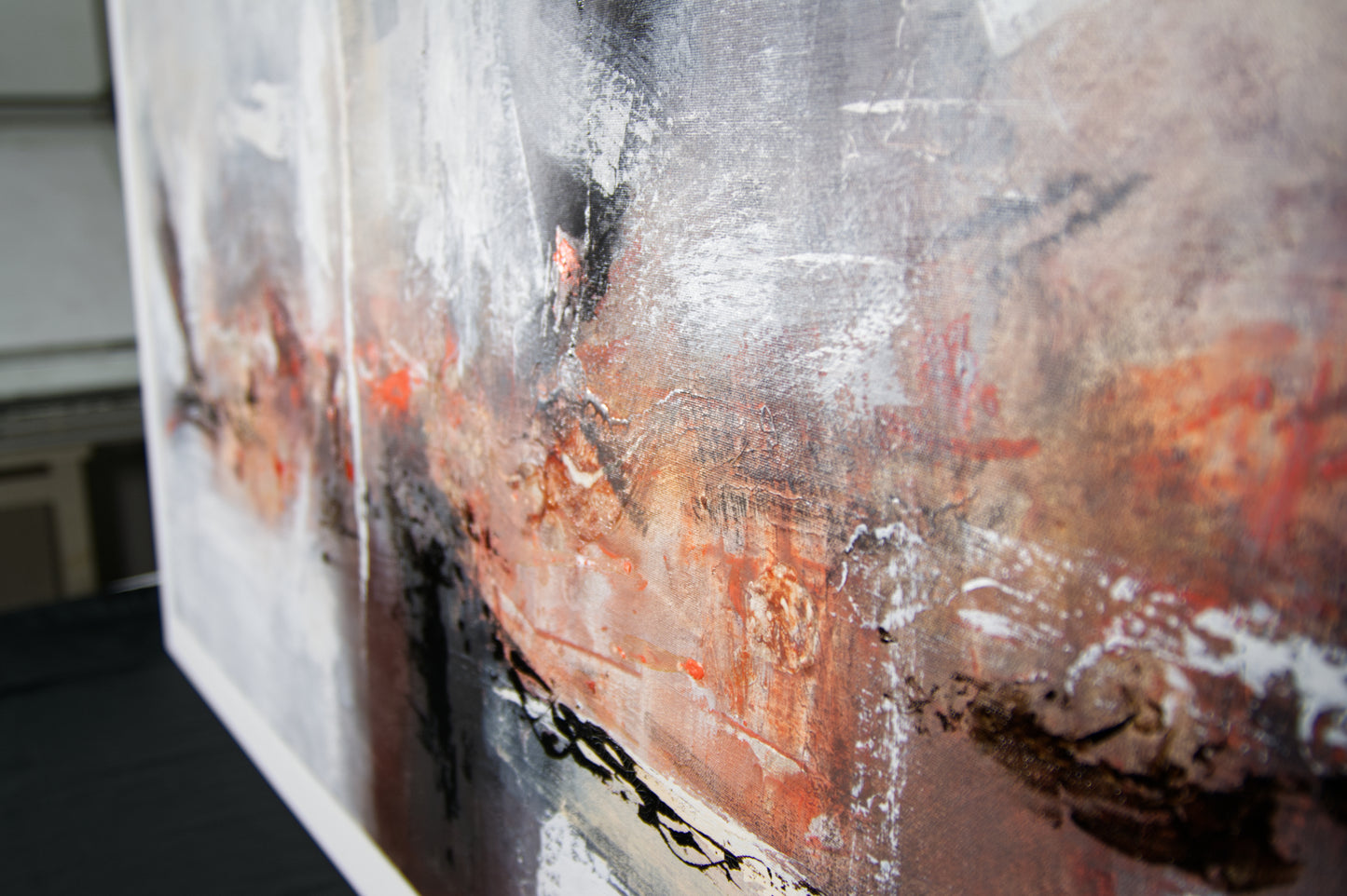 CUADRO PINTADO "RUGE MISTRAL" 140X70CM