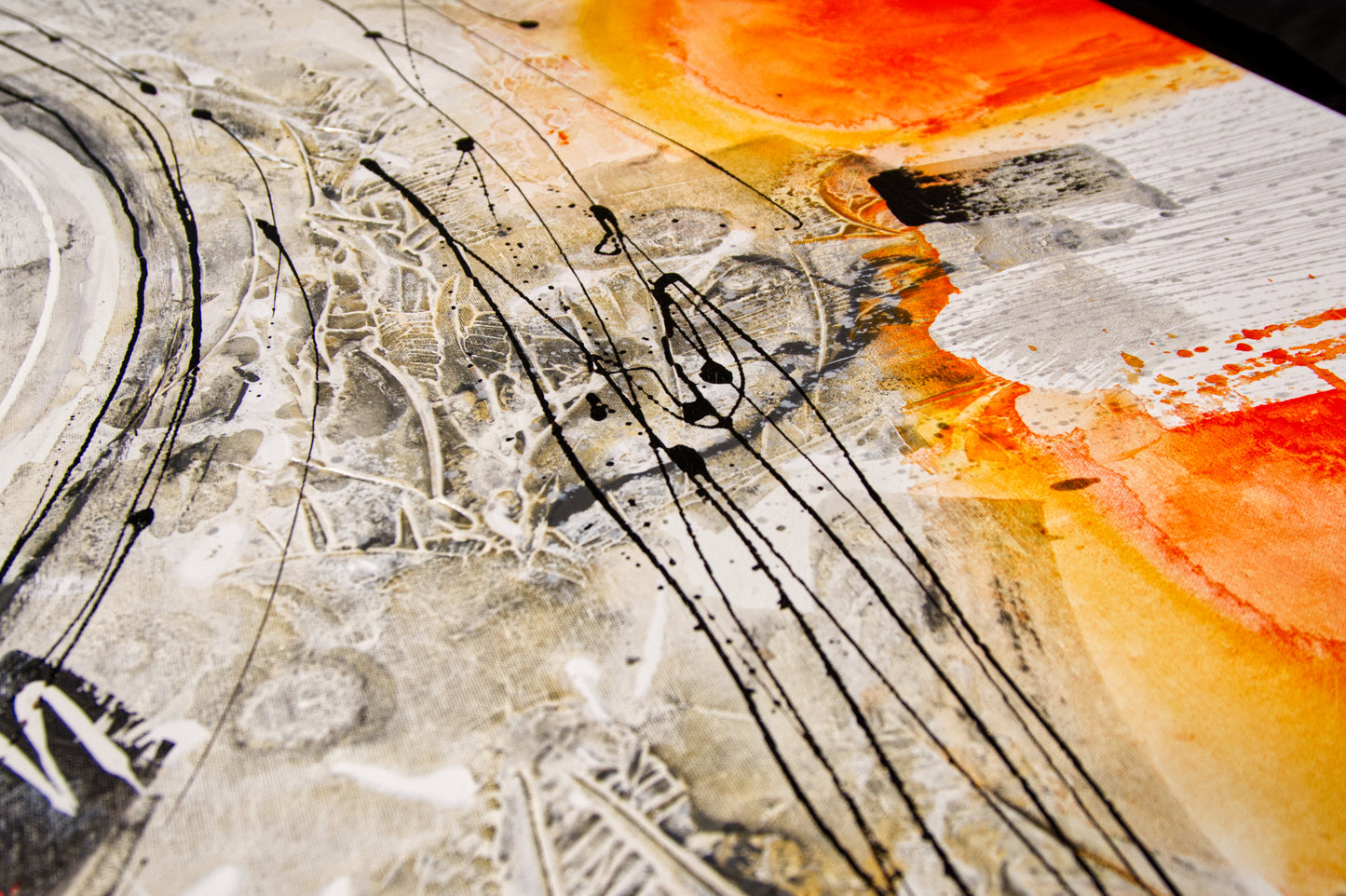 CUADRO PINTADO "SUBTERRÁNEO" 140X70 CM