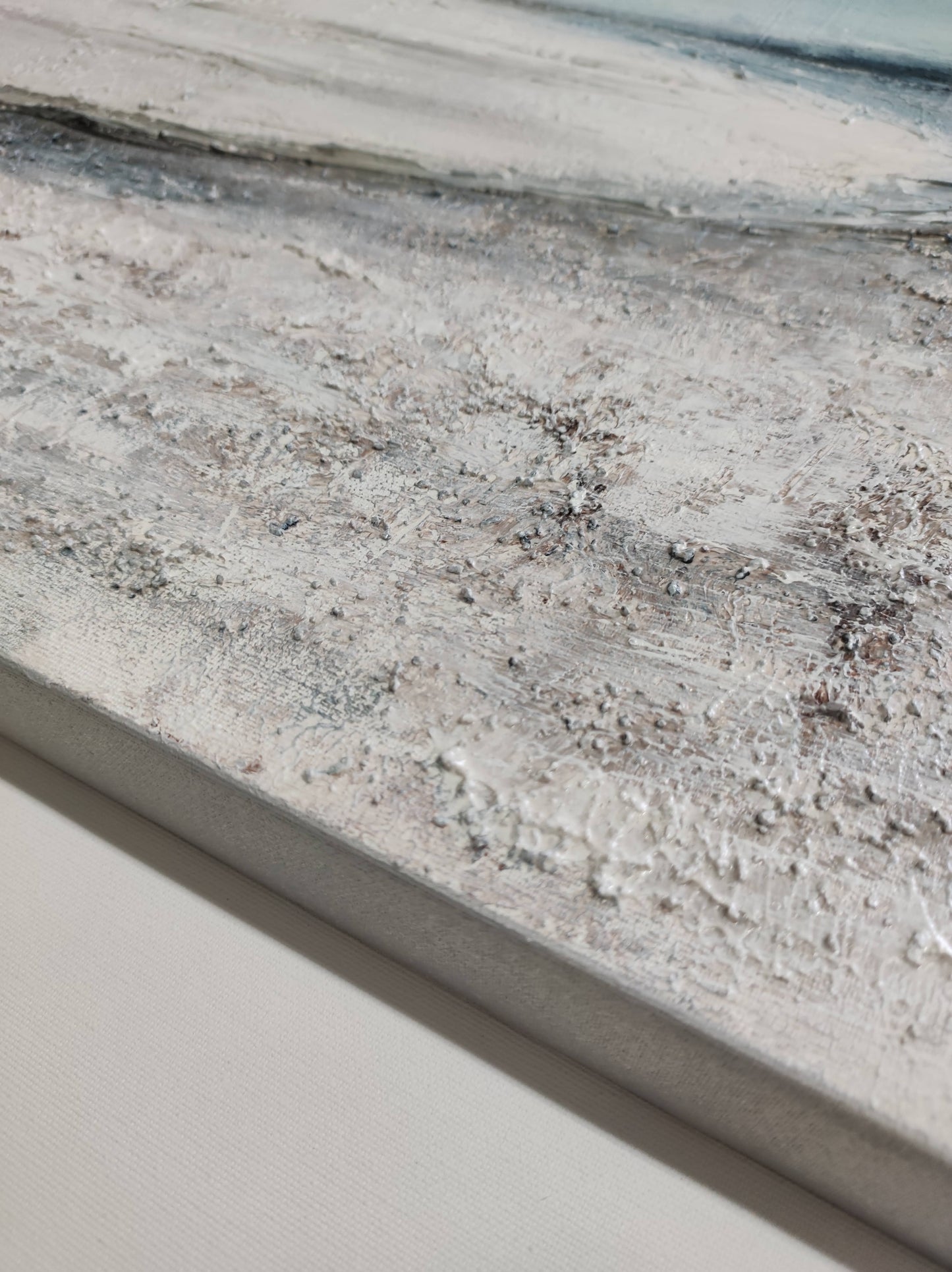 CUADRO PINTADO "MARINA ABSTRACTA SUAVE" 140X70CM