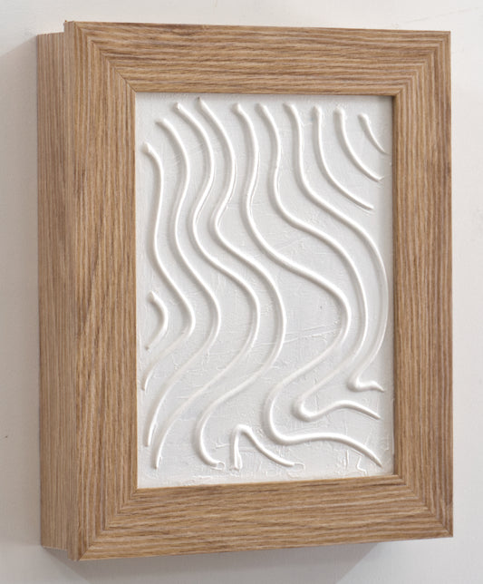 Armario para Llaves, Pintado a Mano con Relieve, Medidas 26x31x6 cm, 100% Original, Madera Clara, con 15 Ganchos, Incluye Tacos y Tornillos