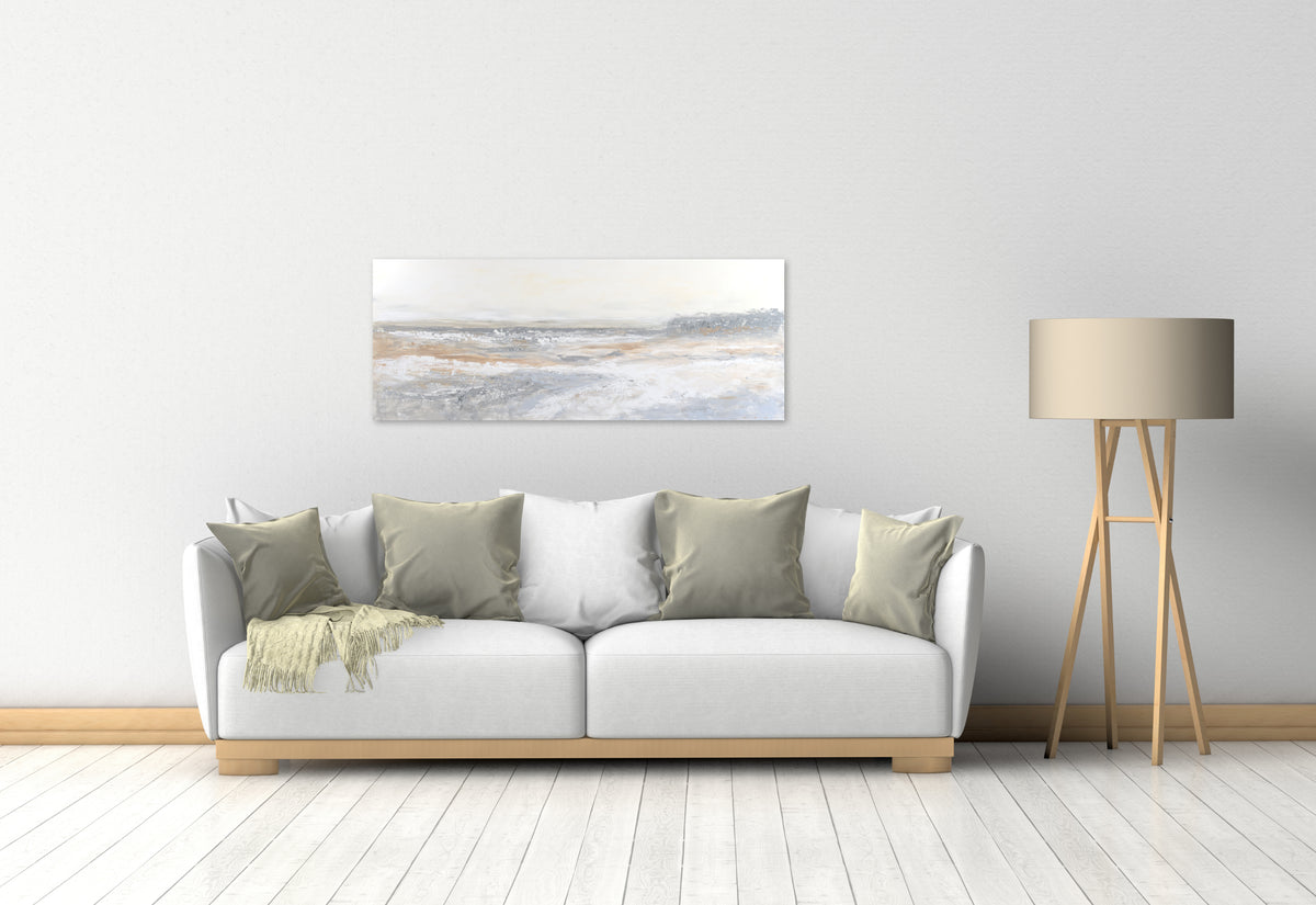 CUADRO PINTADO "PAISAJE ABSTRACTO" 150X60 CM