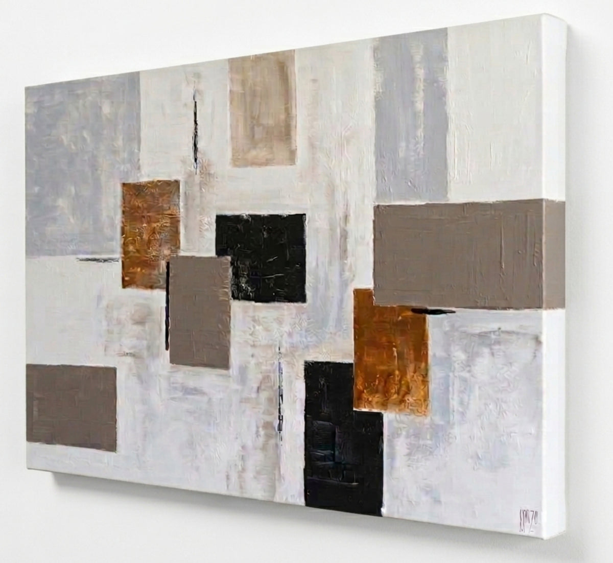 CUADRO PINTADO 120X80 cm GEOMETRICO