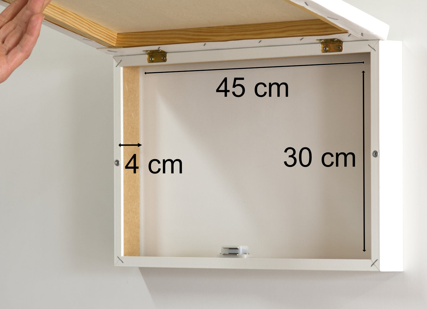 Tapa de Contador (GRANDE) Pintada a Mano, 100% Original, Árbol de la Vida en Dorado, Incluye Tornillos y Tacos. Medidas: Interior 45x30x4 cm