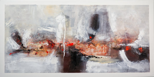 CUADRO PINTADO "RUGE MISTRAL" 140X70CM